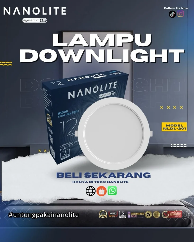 Harga Lampu Downlight Nanolite Design Minimalis & Modern