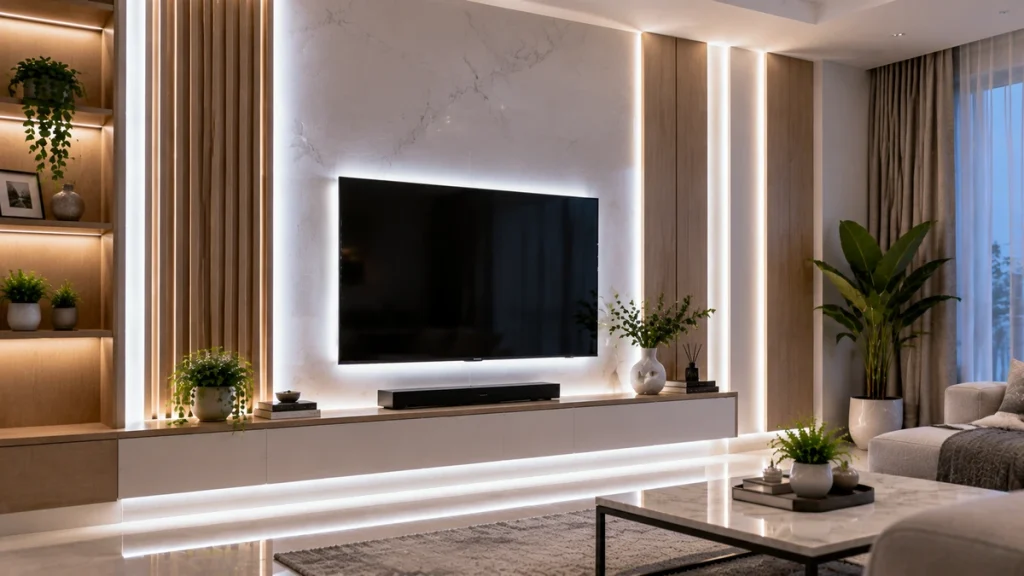 Lampu LED Strip NANOLITE Untuk Hias Ruang Tamu 5 Ide Dekorasi Elegan