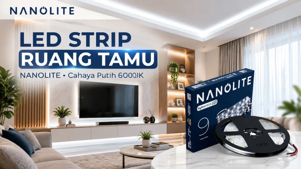 Lampu LED Strip NANOLITE Untuk Hias Ruang Tamu 5 Ide Dekorasi Elegan ini Bisa Dicoba