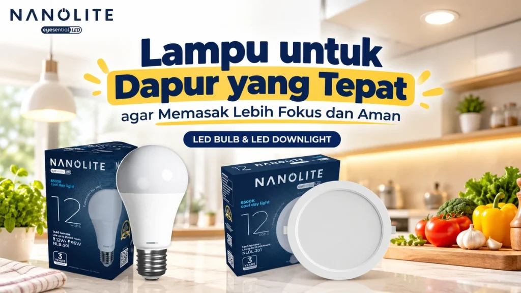 NANOLITE Memilih Lampu Dapur Agar Memasak Lebih Nyaman dan Tampilan Tetap Elegan
