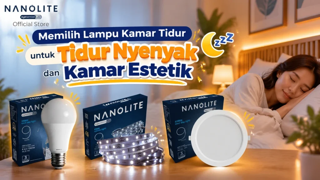 NANOLITE: Tips Memilih Lampu Kamar Tidur untuk Tidur Nyenyak dan Kamar Estetik